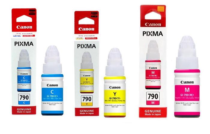 CANON TINTA BOTOL GI790 COLOR UNTUK PRINTER CANON G1000, G2000, G3000