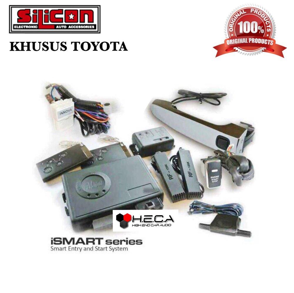 iSmart Alarm SILICON Khusus TOYOTA Smart Passive Keyless Entry / Alarm Mobil Pintar Canggih / Handle Sensor / Auto Starter / Push Engine Start Button