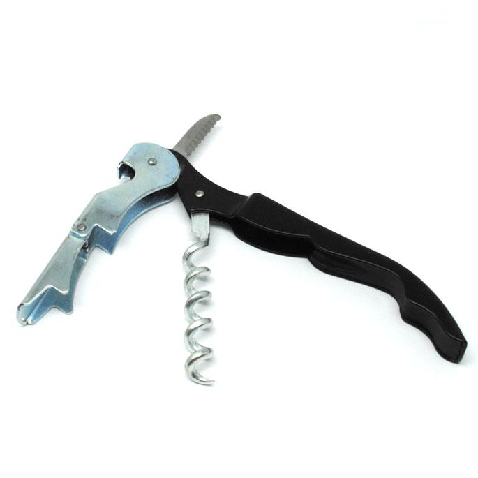 Rimas Pembuka Tutup Botol Wine Bottle Opener Stainless Steel - Black