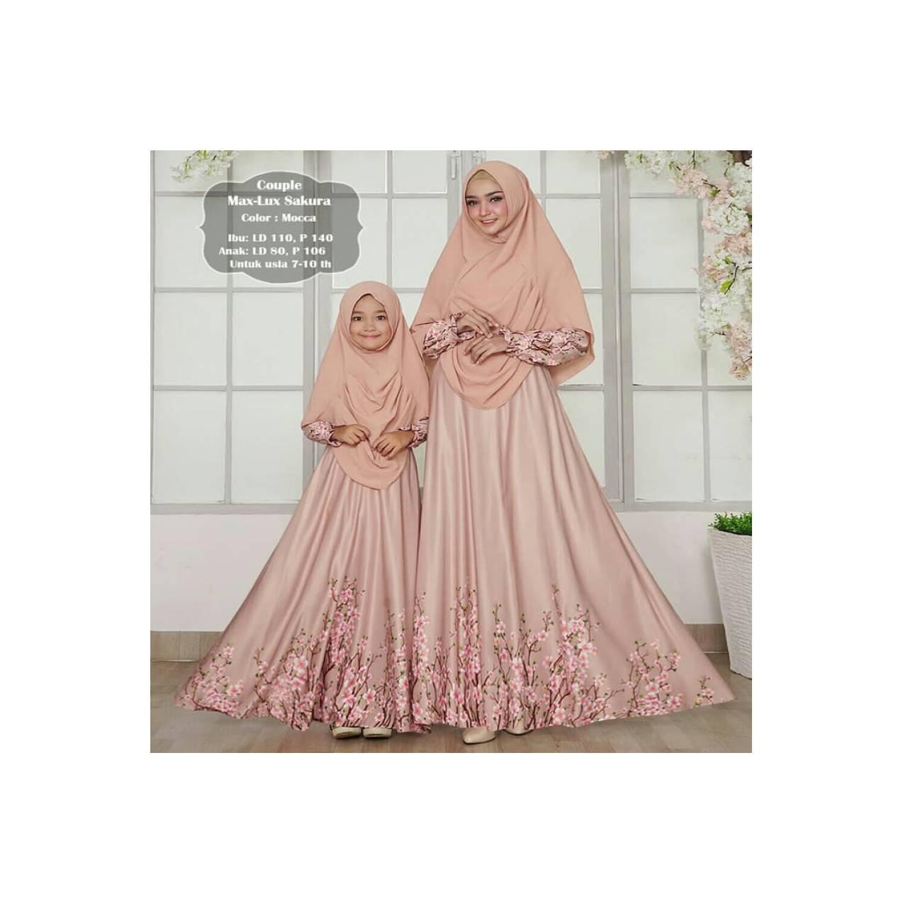 couple ibu dan anak / gamis syari / baju lebaran