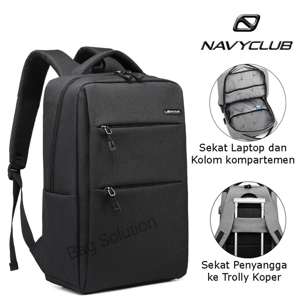 Navy Club Tas Ransel Laptop Tas Pria Tas Wanita Tas Punggung Tas Sekolah Tas Outdoor Tas Kerja Tas Kuliah Tas Korea HFFC HFFE - BPU