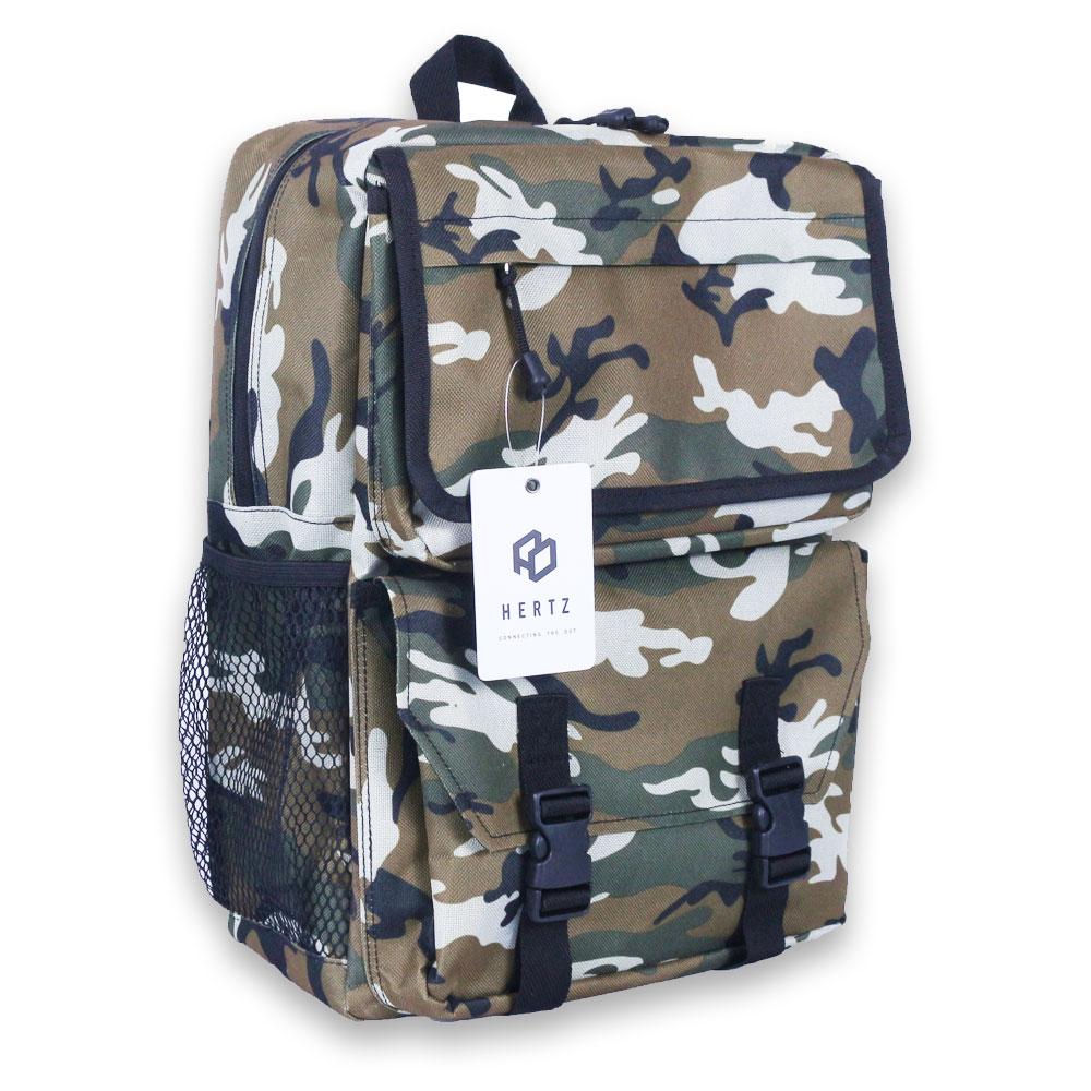 Tas Punggung H 2060 Tas Ransel Hertz, Tas Backpack, Tas Laptop, Tas Sekolah Kuliah, Tas Militer Army Model Terbaru Harga Murah