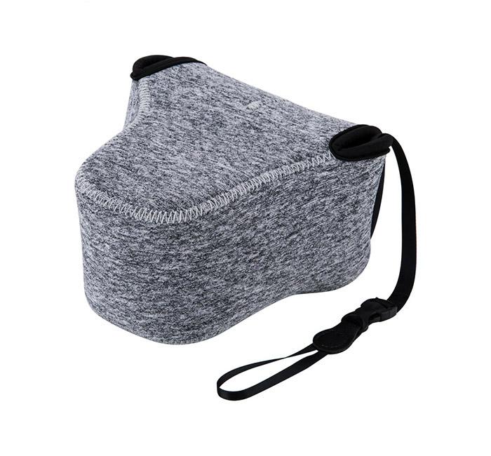 JJC Neoprene Mirrorless Compact Camera Pouch Soft Case Bag（lembut kantong tas pelindung) for Fujifilm X-T10 X-T20 X-M1 X-A1 X-A2 X-A3 X-A10 X-T100 X-A10 +16-50mm or 18-55mm Lens--Medium (up to 127 x 85 x 130mm)