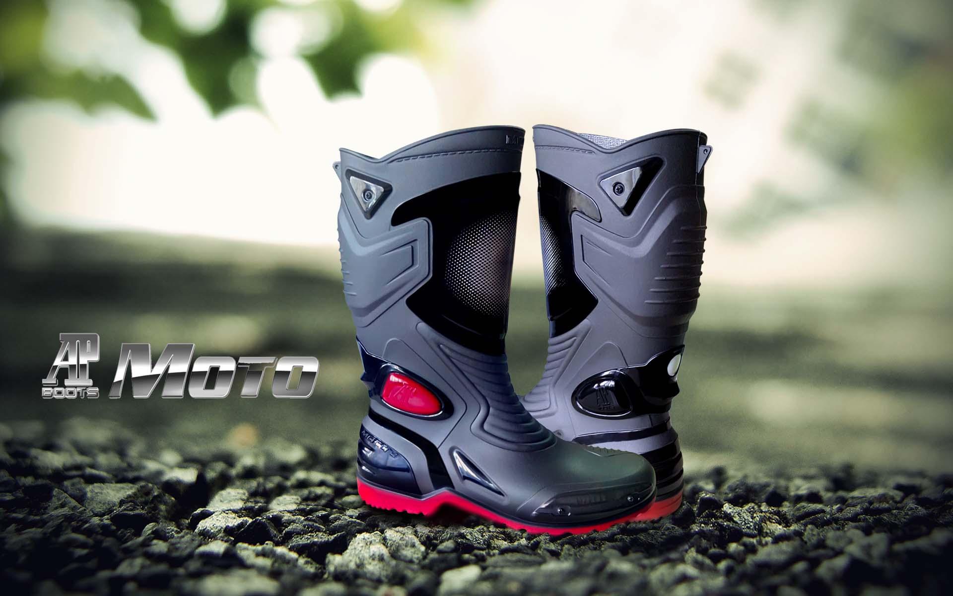 HOT DEALS!! Sepatu Karet PVC Anti Tembus Air Banjir Hujan AP BOOTS MOTO 3 MOTO3 - Hitam, 38 TERMURAH / MURAH / PACKING RAPIH / PENGIRIMAN CEPAT