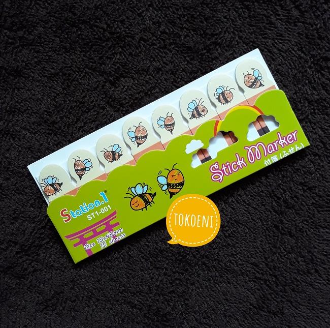 Sticky Marker Sticky Notes Pembatas Buku Kertas Pembatas Tempel Kertas 