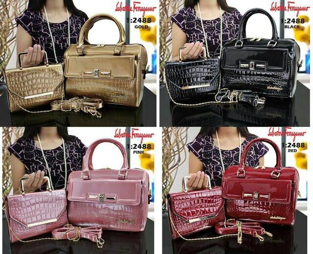 TAS BATAM BRANDED SALVATORE FERRAGAMO SPIDY 2488#