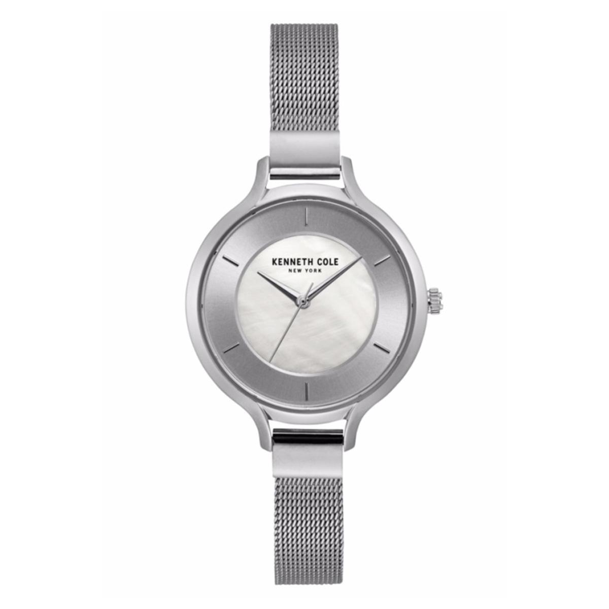 Kenneth Cole Kenneth Cole New York Silver Stainless-Steel Case Stainless-Steel Bracelet Ladies NWT + Warranty KC15187002