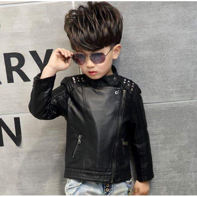 Jaket Kulit Anak Pria Motor Keren A-149