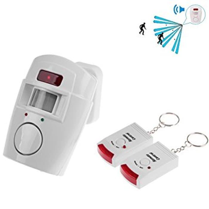 Promo ALARM SENSOR GERAK DUAL REMOTE/ALARM BELL RUMAH ANTI MALING Original