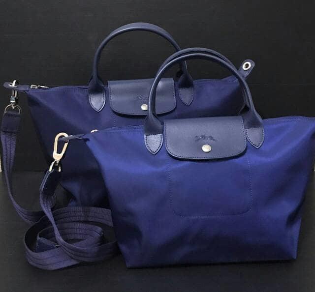 ASLI!!! Tas Longchamp original - LC neo navy small - K6V3Y1