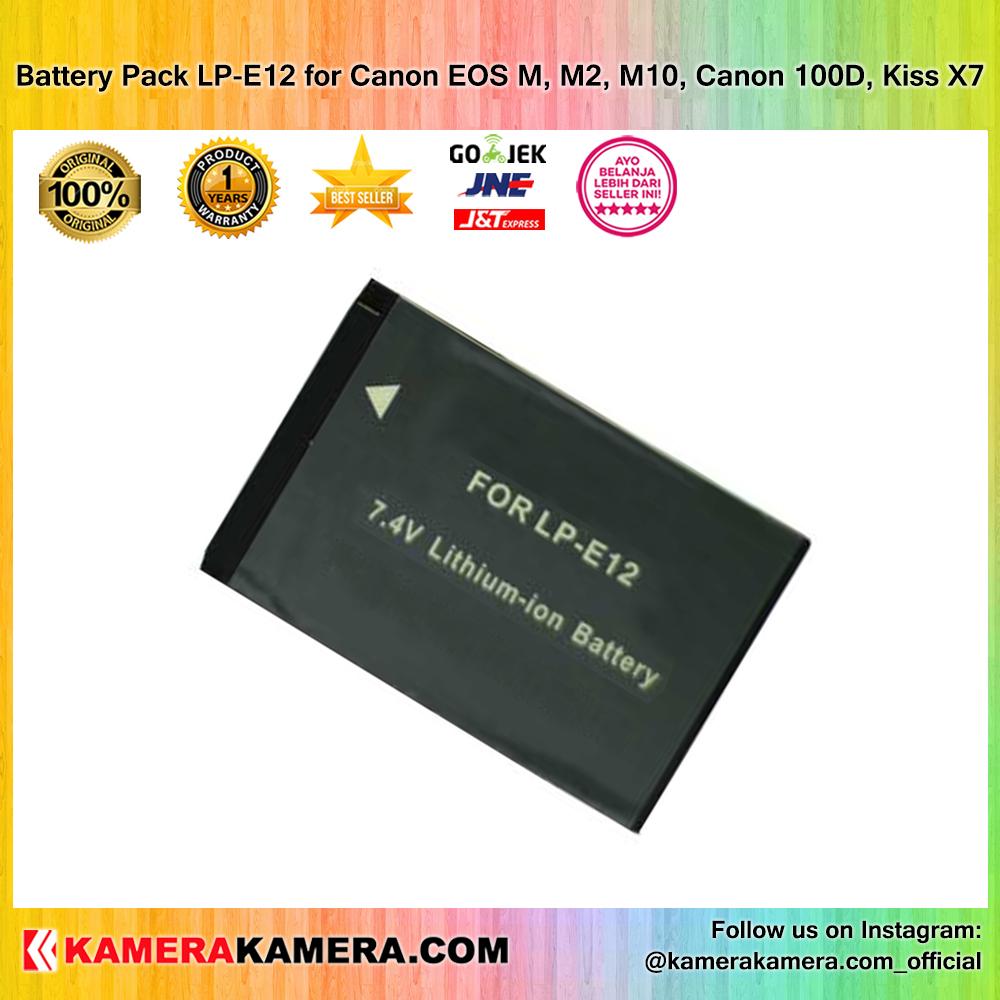 Battery Pack LP-E12 for Canon EOS M, M2, M10, 100D, Kiss X7