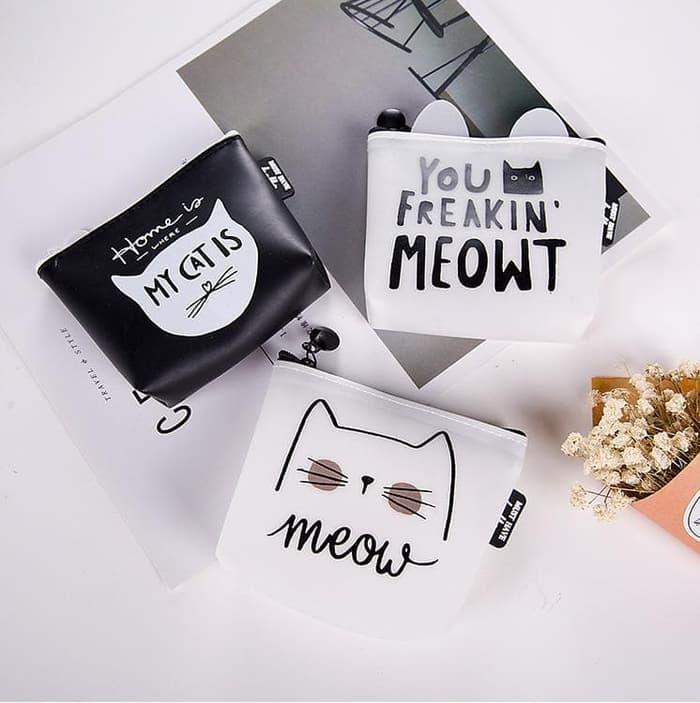JUAL DOMPET KOIN KARTU MOTIF CAT MURAH
