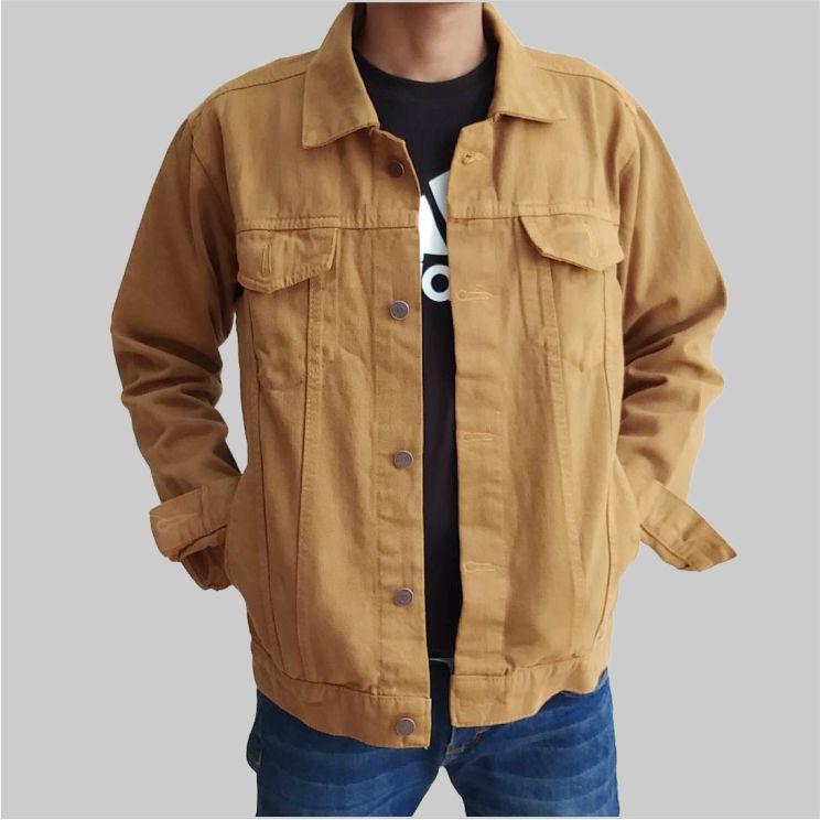 HOT ITEM Jaket Jeans Denim Pria - Snow Wash Blue