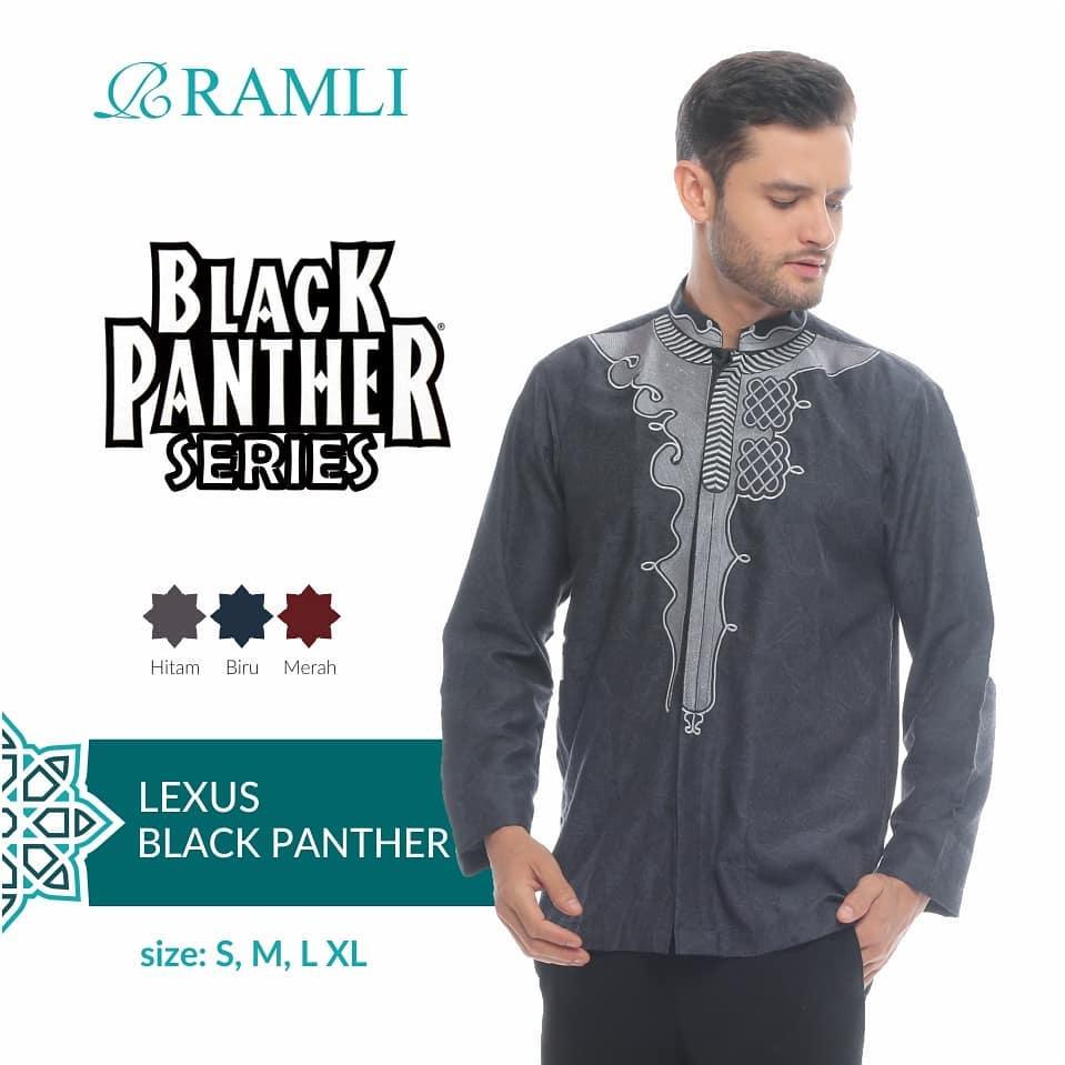 Original Ramli Baju Koko Black Panther