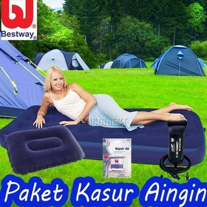 KASUR ANGIN BESTWAY PAKET (Kasur Single + Pompa 12