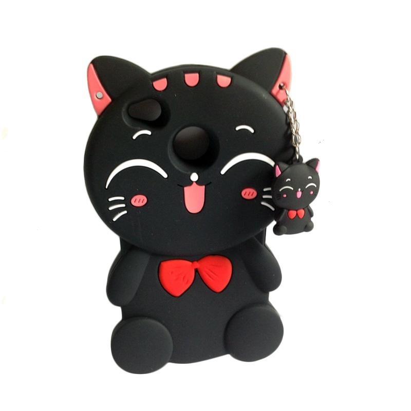 Case 4D Kucing Samsung J1 Ace /Silikon /Boneka /Karakter /3D /Kartun