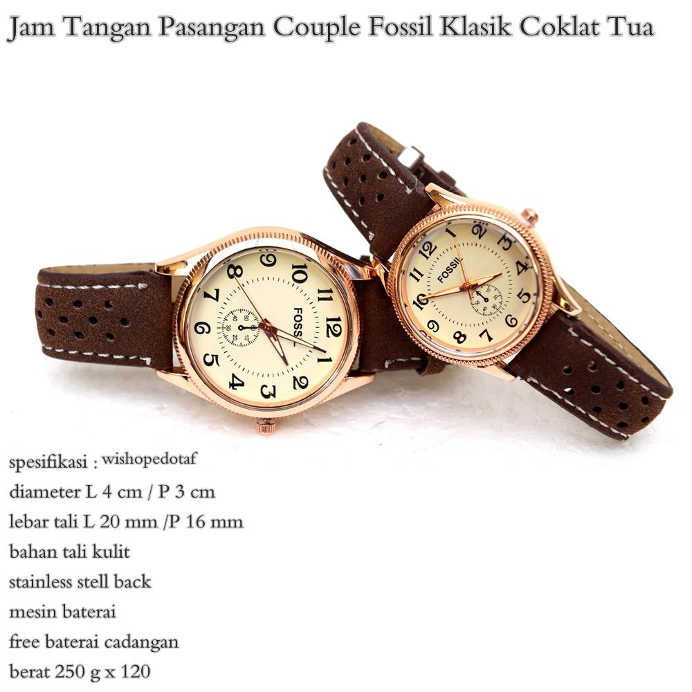 Jam Tangan Pasangan Couple Fossil Klasik