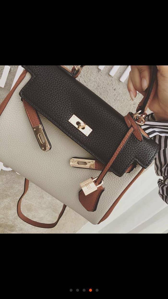 HARGA DISKON!!! TAS HERMES KELLY TOGO 2 TONE - DL1GXQ