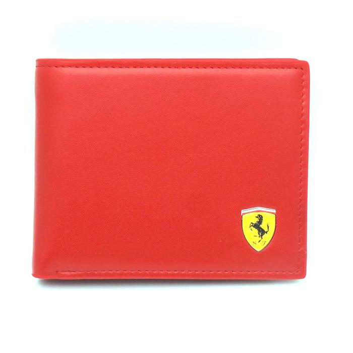 HARGA DISKON!!! Dompet tidur pria kulit asli branded - FERRARI US RED - QfIzKc