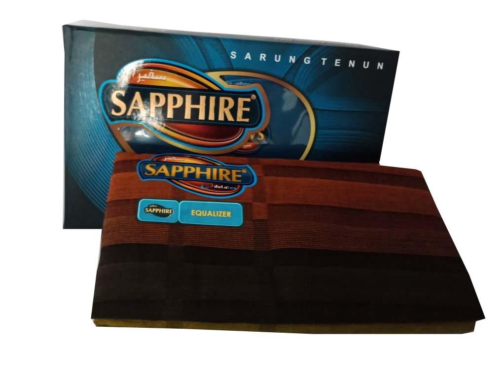 Diky Noval/ Sarung Tenun/ Sarung Tenun Sapphire/ Sarung Khas Indonesia/ Sarung pria/ Sarung motif equalizer