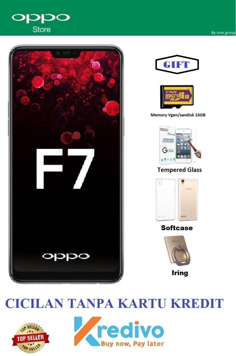 Oppo F7 Ram 4/64GB - CICILAN TANPA KARTU KREDIT + 4 ACC