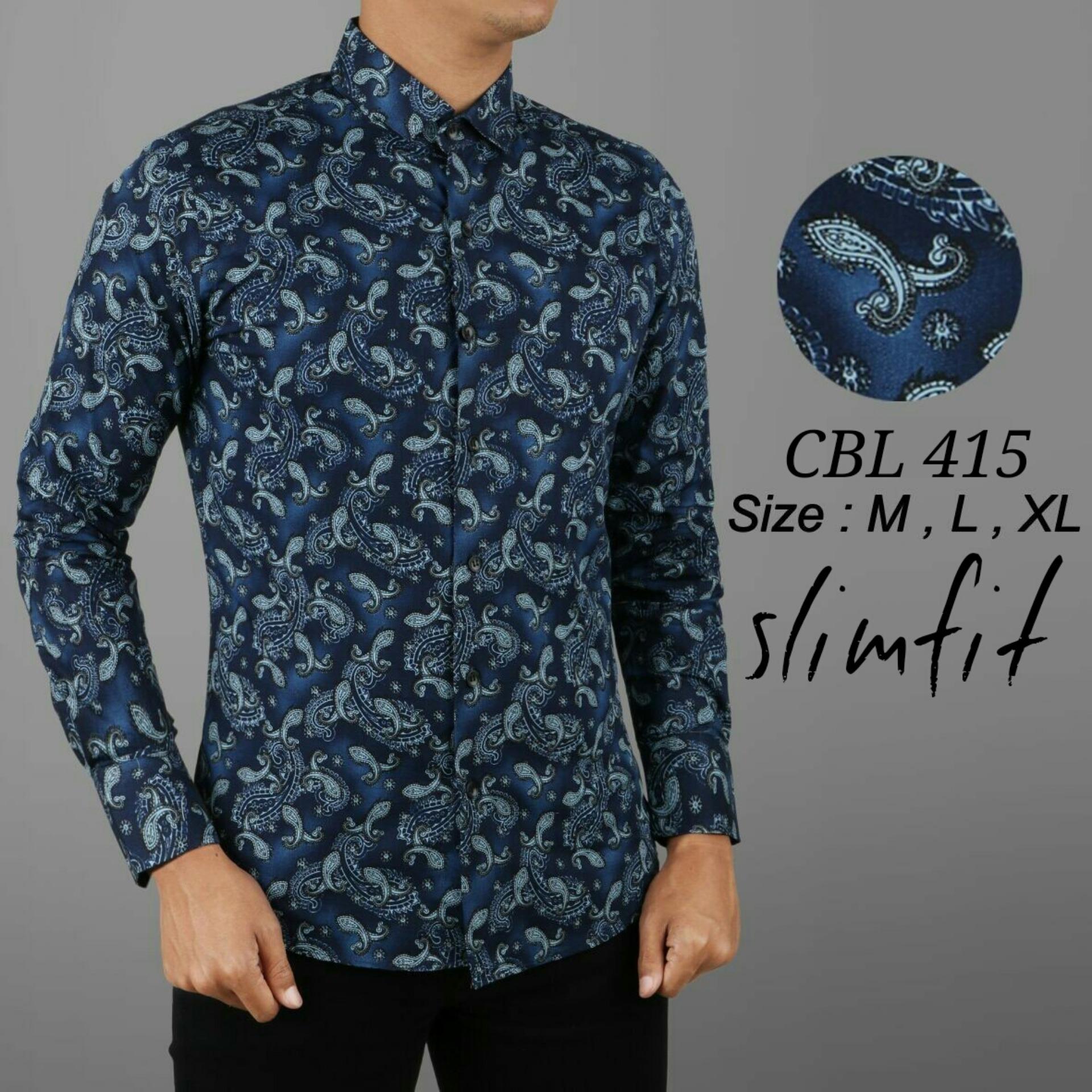 Baju Pria / Kemeja Batik Slimfit / Baju Pesta / Baju Keluarga TOP3