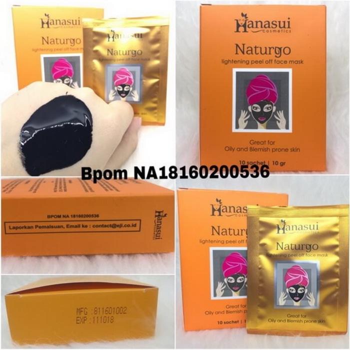 NATURGO BPOM HANASUI - MASKER LUMPUR 100% ORIGINAL DAN PALING LAKU