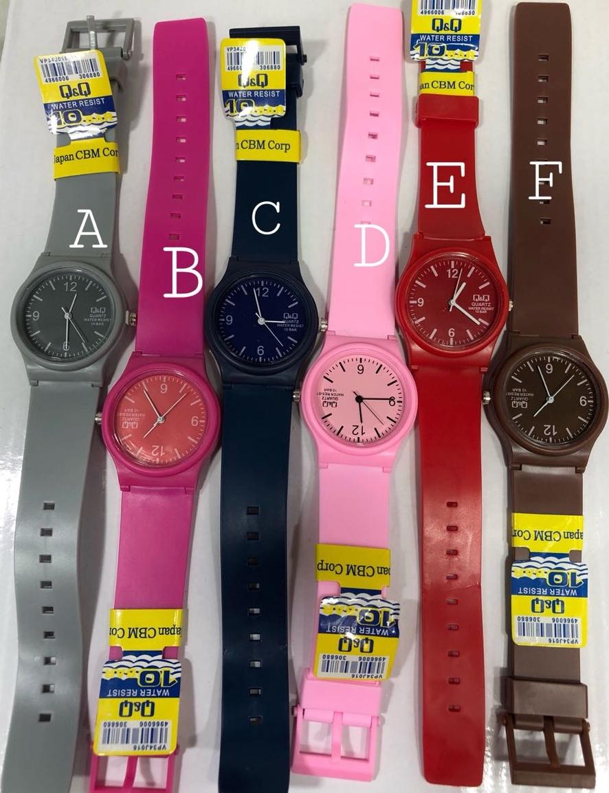 Harga Grosir Jam Tangan Q&Q QQ QNQ Warna Strap Rubber Jam Fashion Wanita