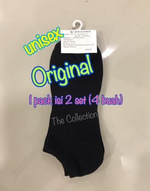 HARGA PROMO!!! Wn0021Gi Dapat 2 Pasang Original Unisex Giordano Kaos Kaki Socks Man