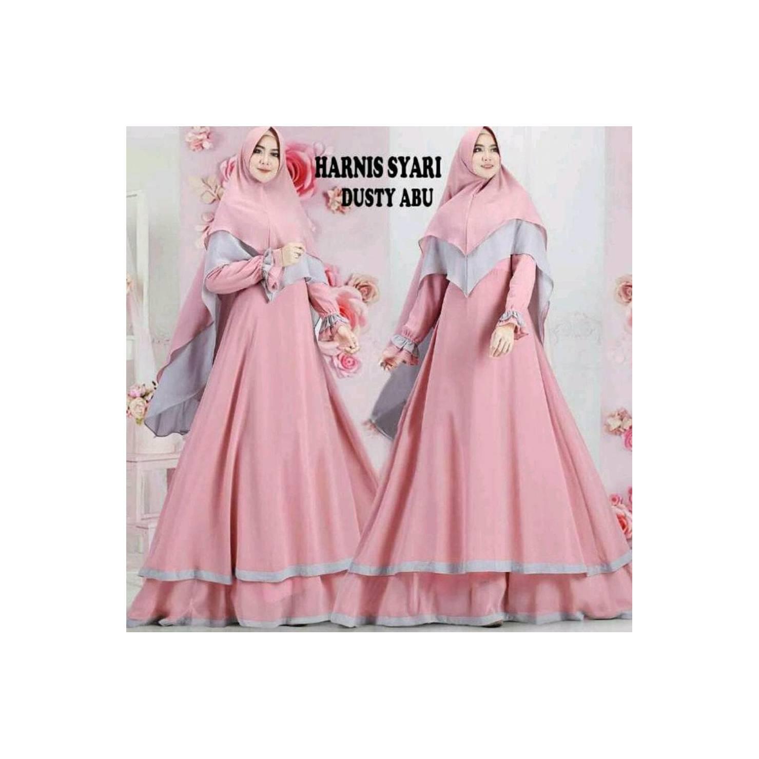 NEW Baju Gamis murah Syari Harnis Ceruti sesuai gambar