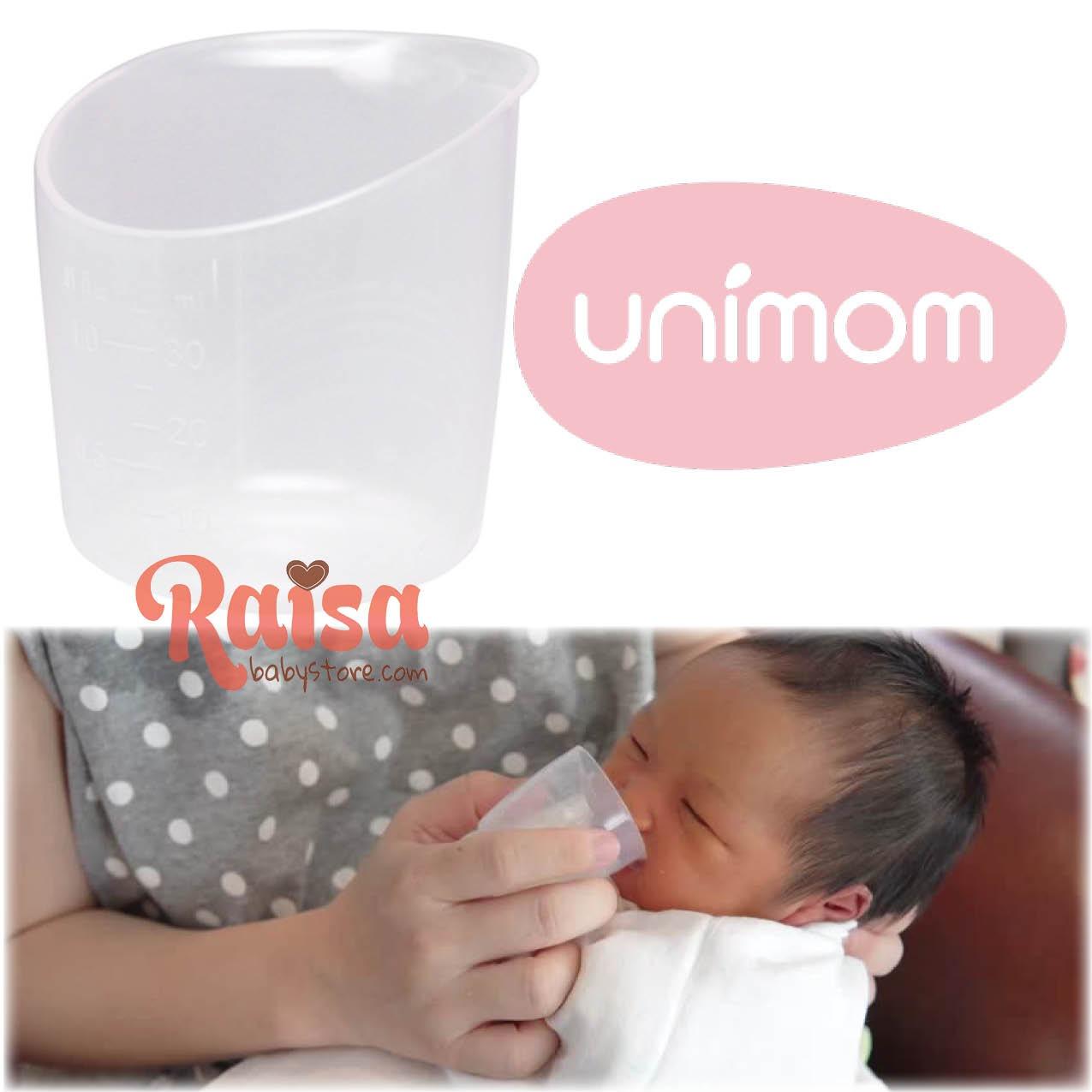 Unimom Baby Cup Feeder (Gelas asip Original baby feeder cup menyusui bayi anti bingung puting ASI cawan wadah sendok)