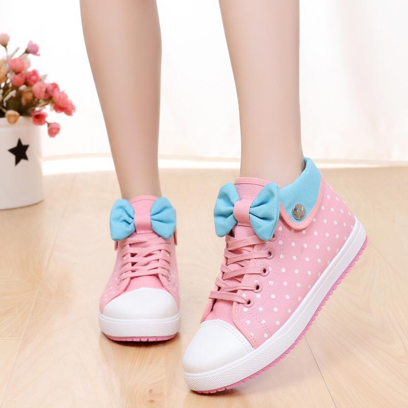 Sepatu Santai Wanita Dia Besar Siswi Datar (Hitam)