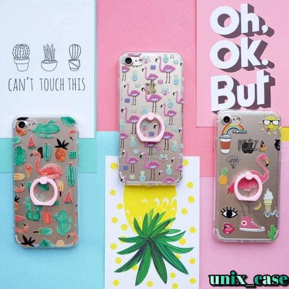 FLAMINGO RING FOR IPHONE 5/5S/SE 6/6S 6 /6S 7/7 OPPO F1S