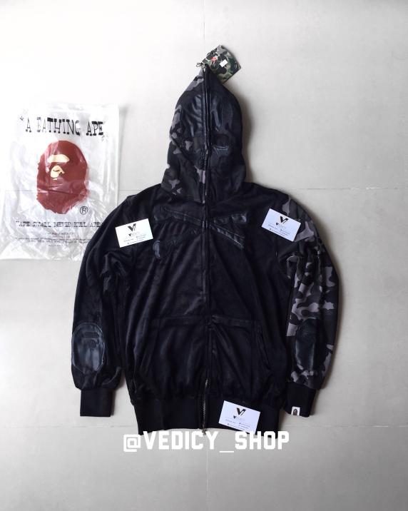 HOODIE JAKET BAPE APE MASTERNIND JAPAN VELVET SUPER MIRROR 1:1 ORI