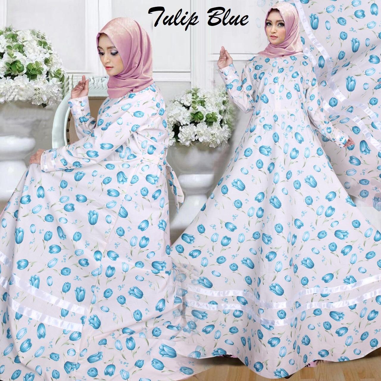 Gamis Katun Jepang Tulip