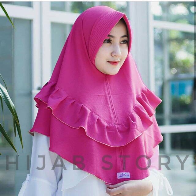 HIJAB STORY KERUDUNG INSTAN CLARA REMPEL PET ANTEM HIJAB JILBAB KHIMAR INSTANT