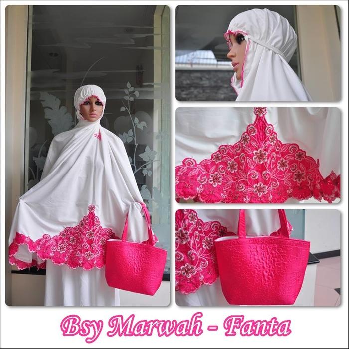 Auf Hammas Mukena mewah / Mukena dewasa / Mukena bali / Mukenah / Mukena katun jepang / Mukenah Wanita / Mukena Putih / Mukenah Murah / Mukenah Jumbo / Mukenah Remaja / Mukenah Dewasa BSY Marwah Pink Fanta