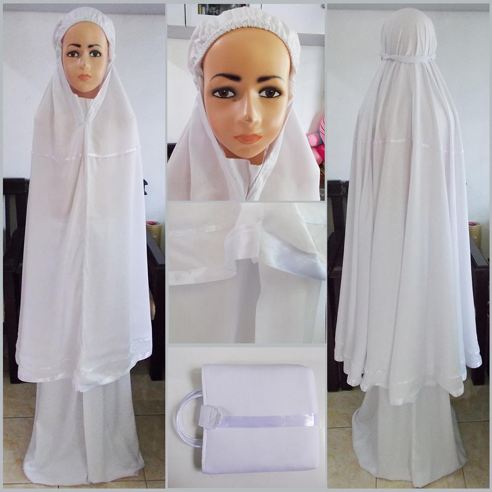 Mukena Bali Anak Polos 11-15 th Unik Lucu Ekslusif warna Putih