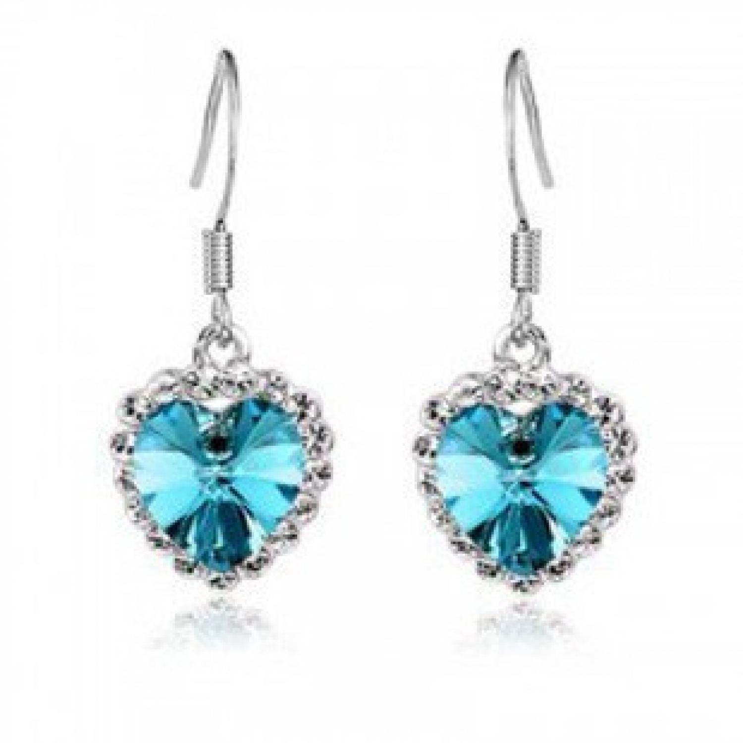Heart Shaped Earrings 925 Sterling Silver / Anting Wanita / anting wanita fashion import