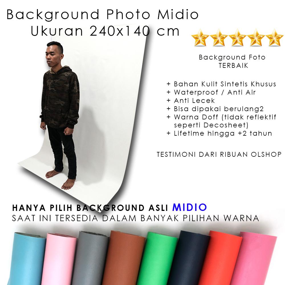 Background Foto Studio Putih Midio Ukuran 240x140cm