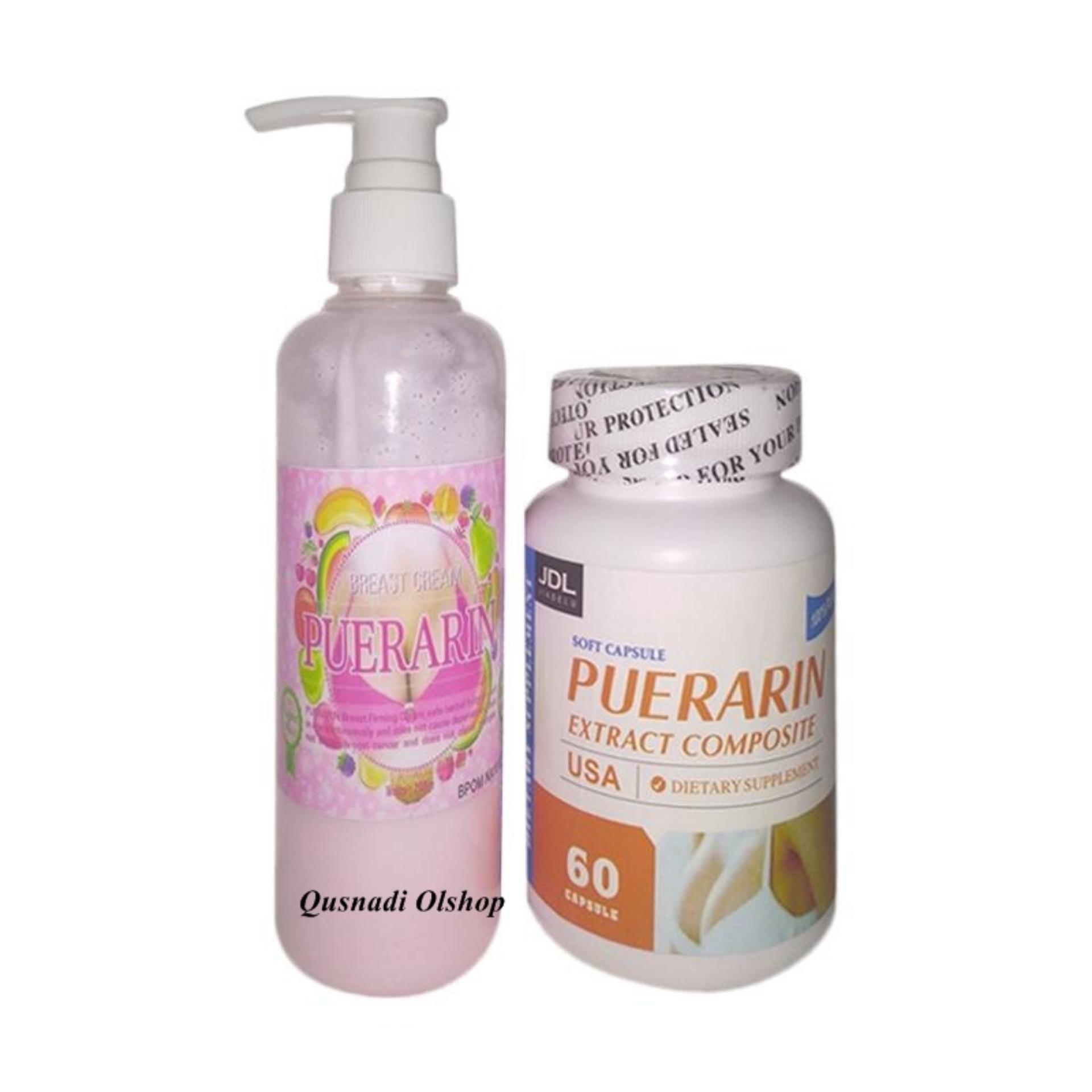 Puerarin Capsul dan Cream Paket Yang Paling Laris Pembesar Payudara Garansi Anti Gagal Obat Herbal Alami Pembesar dan Pengencang Montok Payudara Paling laris dan Murah Asli Original Kesehatan Perawatan Payudara Indah