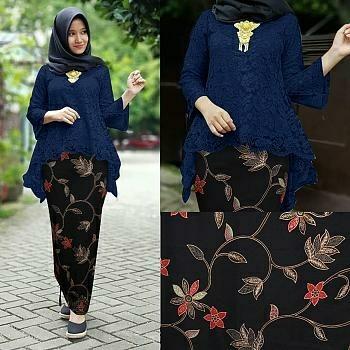 Grosir Hasanah Stelan Kebaya Brian - Stelan Kebaya Modern - Stelan kutubaru - baju pesta - busana kondangan - stelan batik