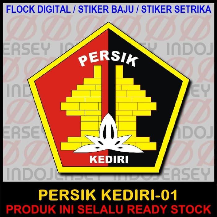 Harga Diskon!! Patch Flock Setrika - Logo Indonesia - Persik Kediri 01 - ready stock