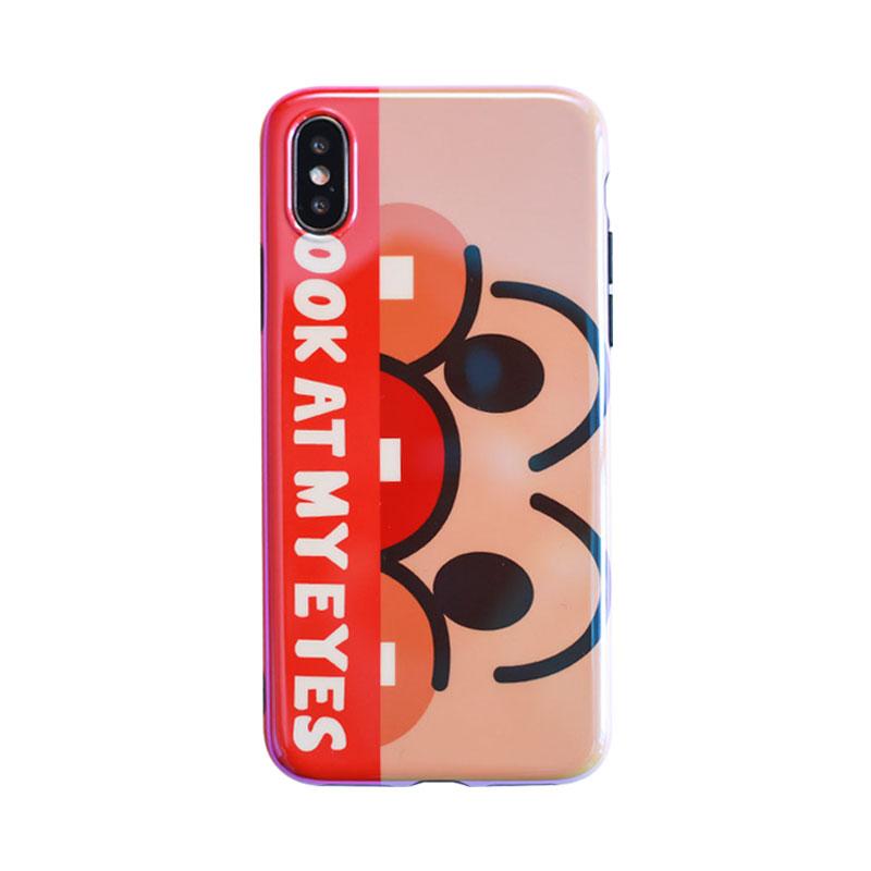 Roti Superman Selubung Ponsel IPhone7plus/8 PLUS Cermin Cahaya Biru Apple Identitas Bungkus Penuh