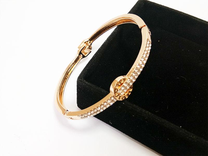 VeE Gelang Wanita Lapis Emas 18K Kristal Swarovski GW32