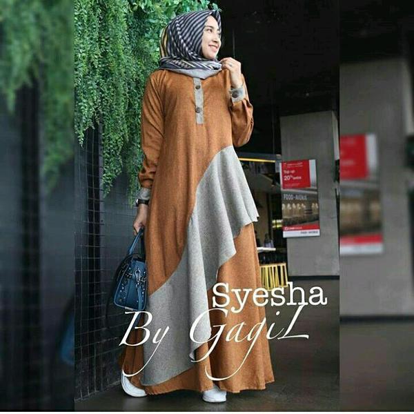 Promo Hanya Hari Ini Maxi Gamis Syesha Dress Grosir Baju Murah Bandung