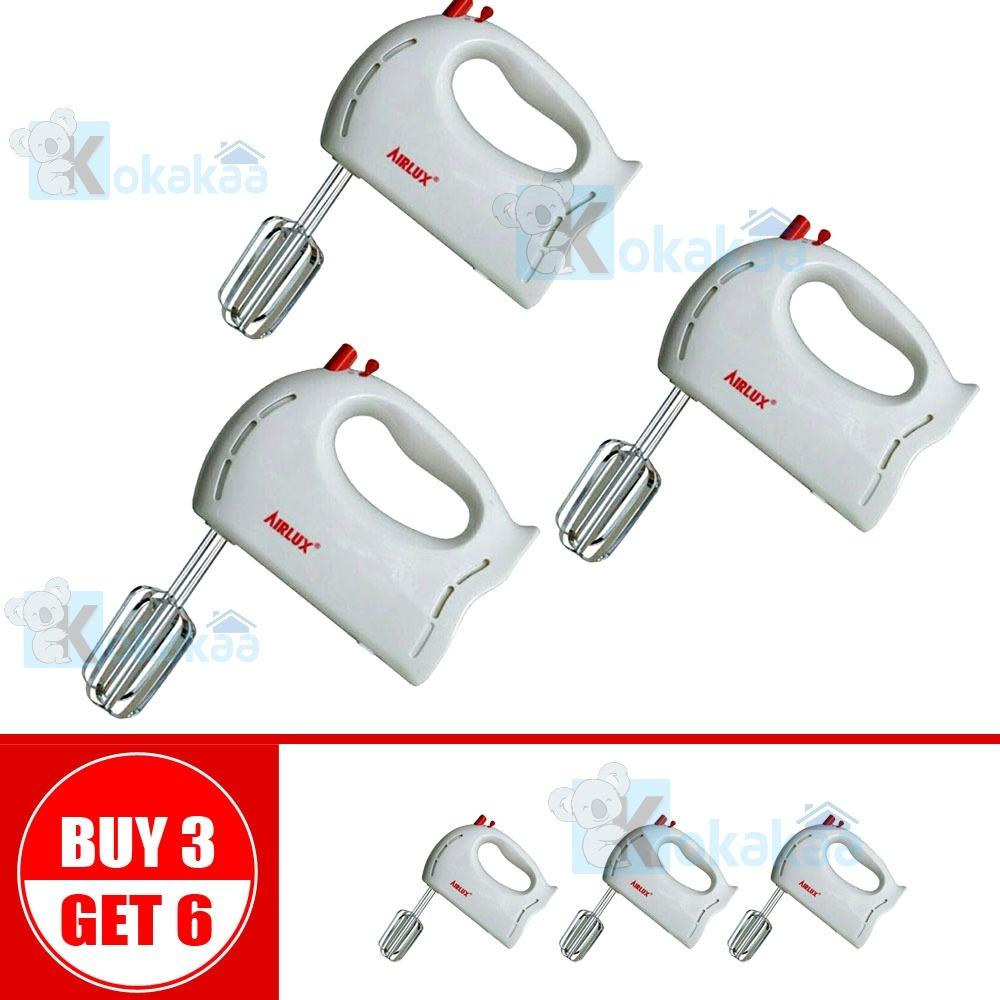 Buy 3 Get 6 AirLux Hand Mixer HM-3060 A with Extra Pengaduk