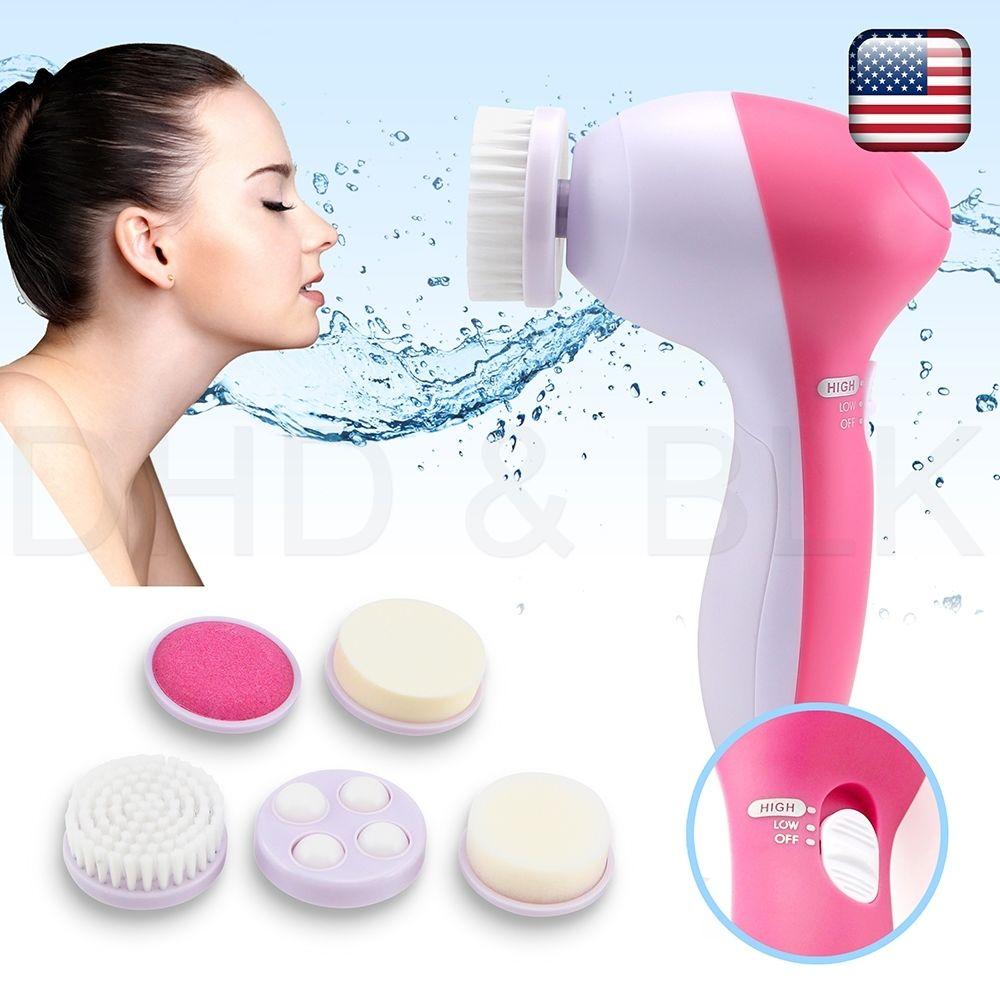 Facial 5 in1 / Beauty Cleaner / Alat Pembersih Wajah / Muka / face massager - menicure - pedicure