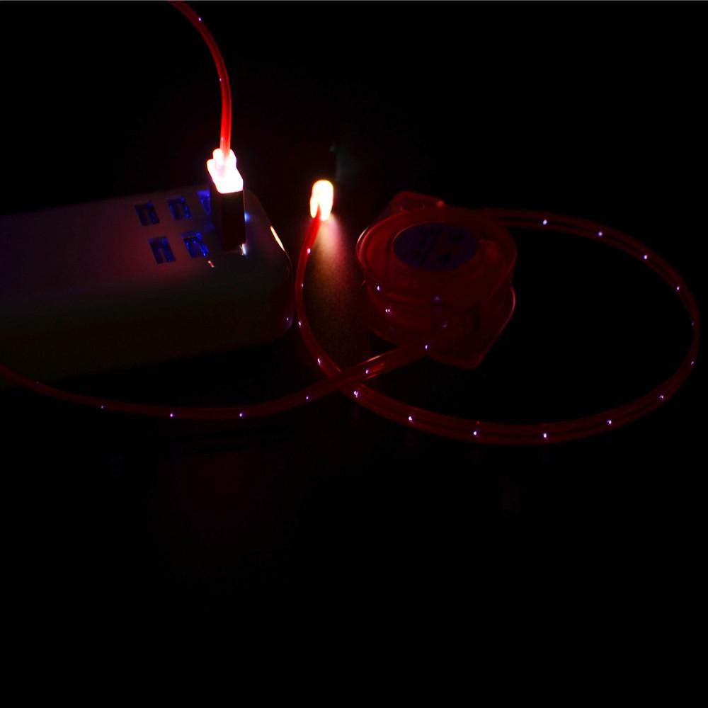 Bigskyie Lampu LED USB Tipe-C Charger Tanggal Kabel Pengisi Kabel untuk Samsung Galaxy S8-Intl