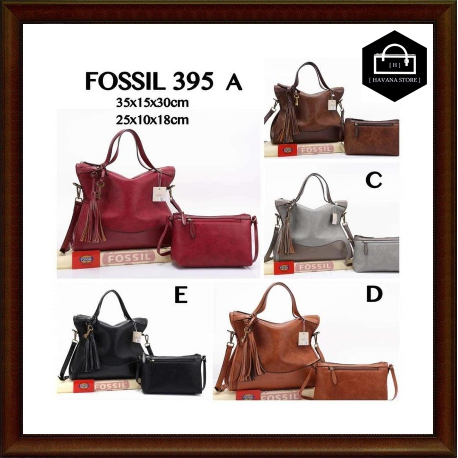 Tas Fossil Kamala Vintage 2in1 Semi Premium 395F-A215 / bag / branded / mirror / premium / asli / original / impor / batam / bag / tas / handle / jinjing / kulit / gucci / hermes / chanel / lv / louis / fossil / dior / zara / bonia